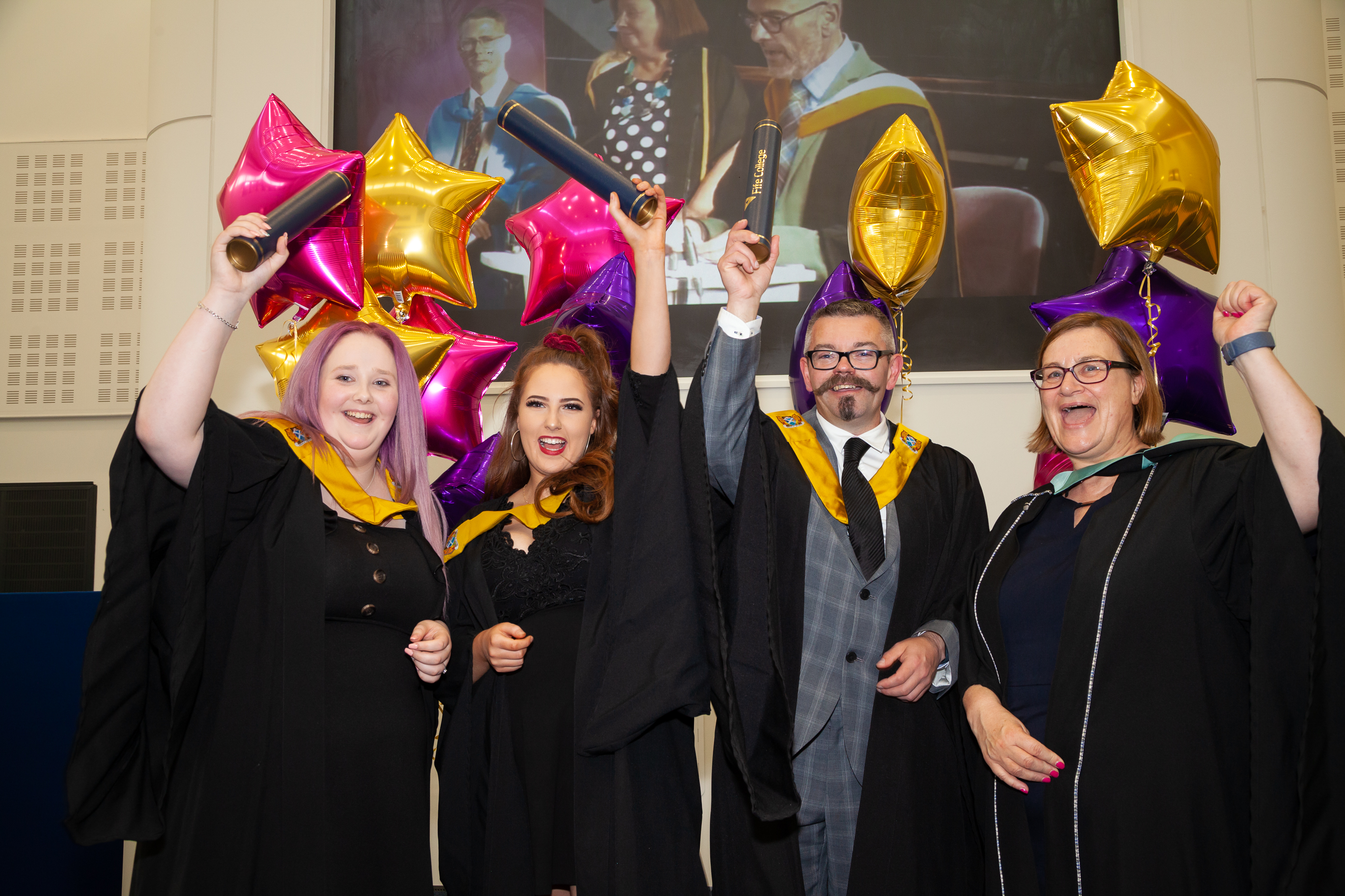 Competition winning Hospitality students celebrate at Graduation  