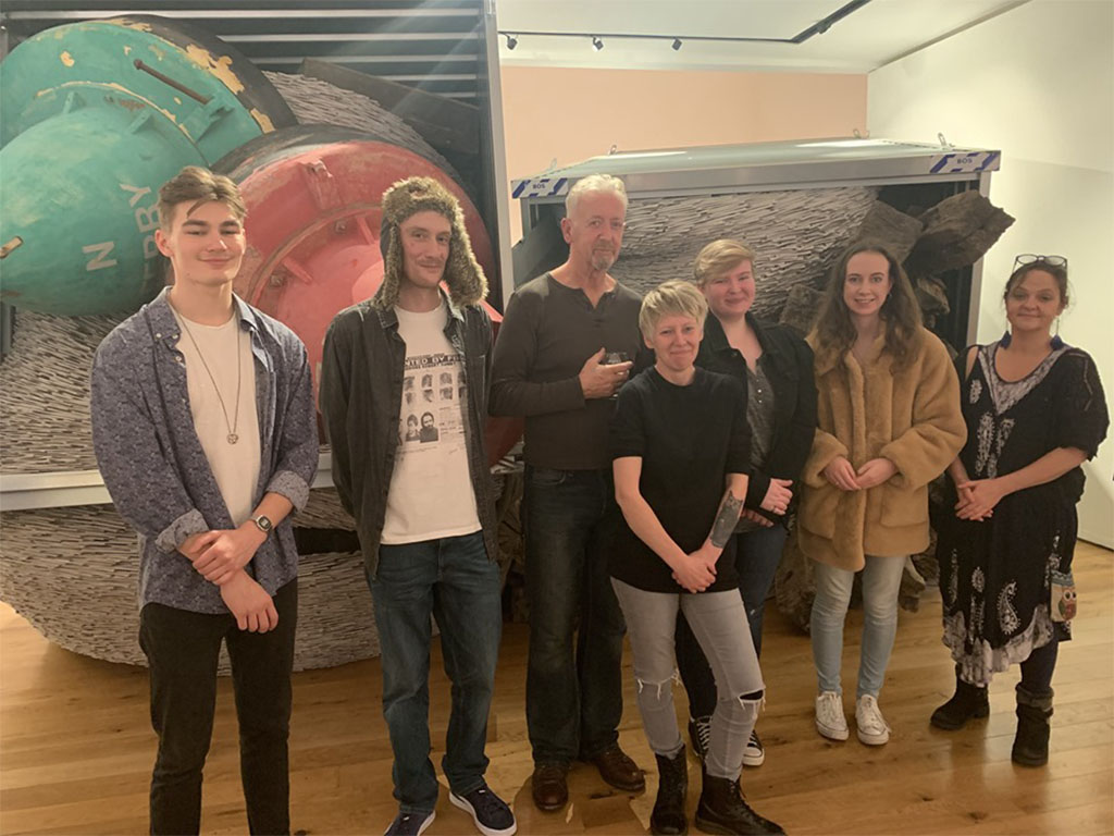 Creative students get opportunity to learn from Turner Prize nominee David Mach