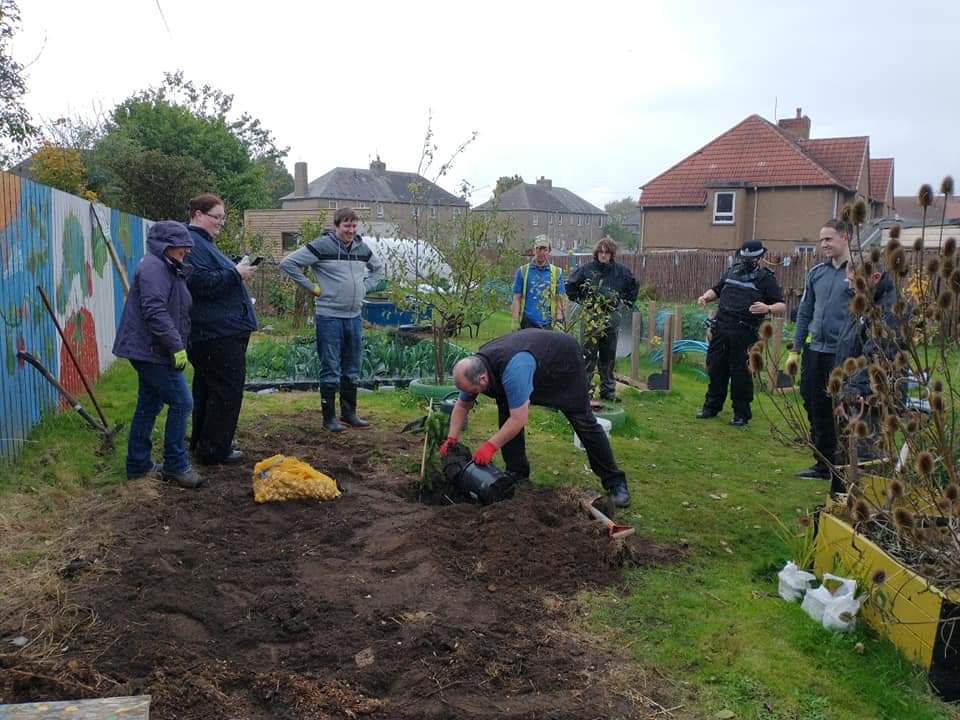 Fife College staff volunteer to plant trees and promote carbon reduction