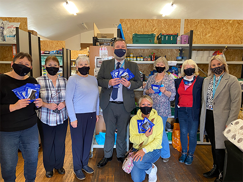 Business and Enterprise students design face masks for staff at Kirkcaldy Foodbank