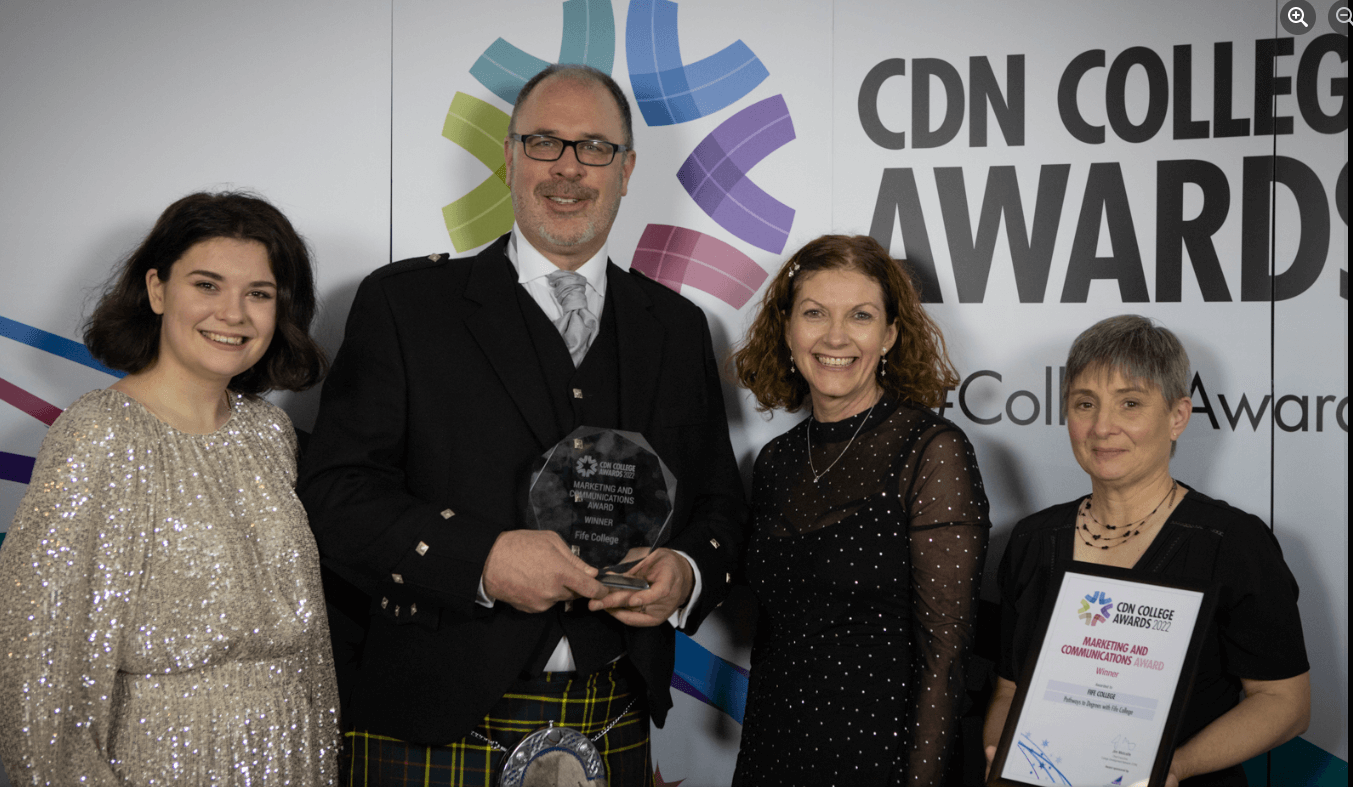 Double delight for Fife College at College Development Network Awards 