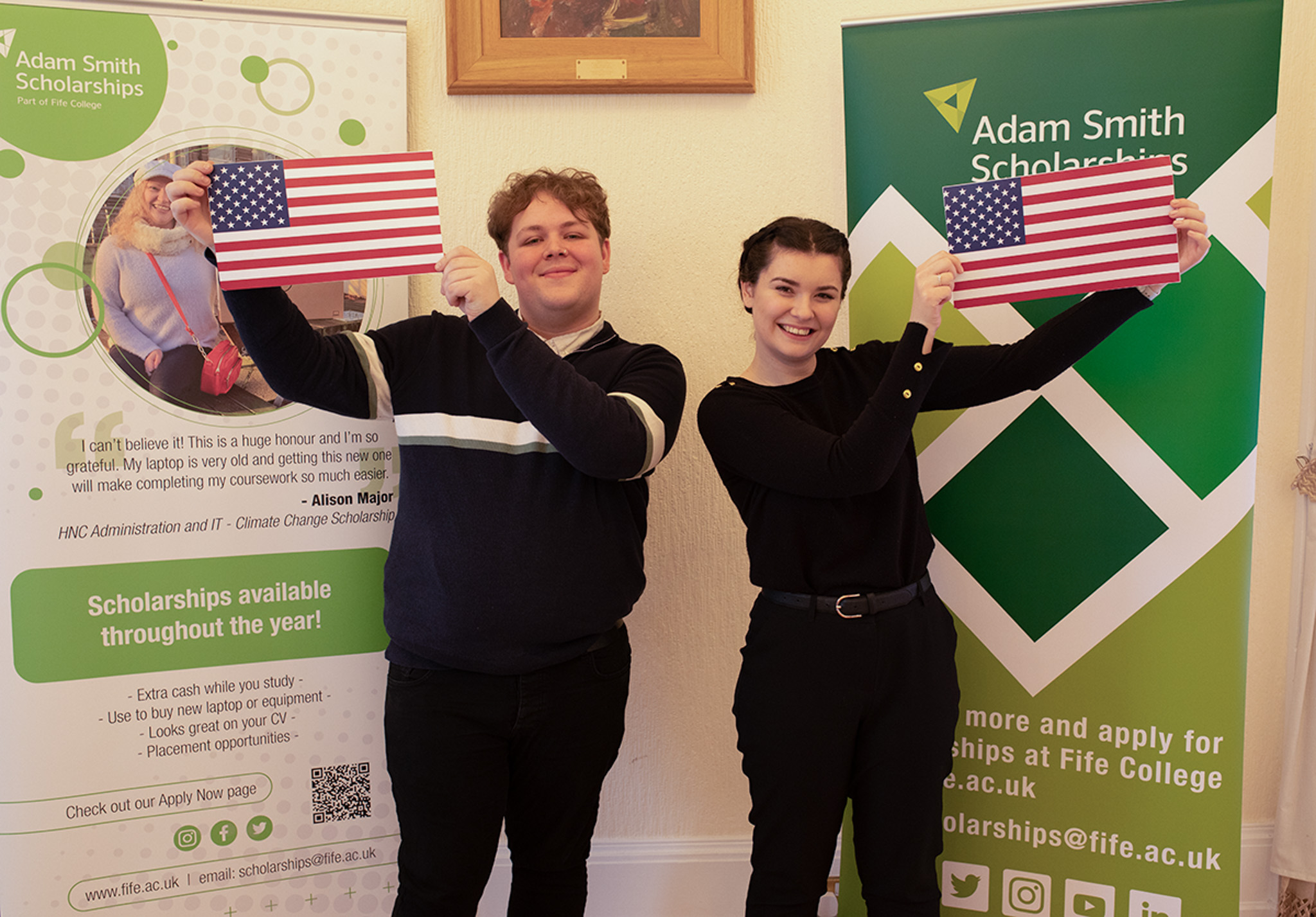 Students Julia and Ryan preparing for once-in-a-lifetime trips to the USA