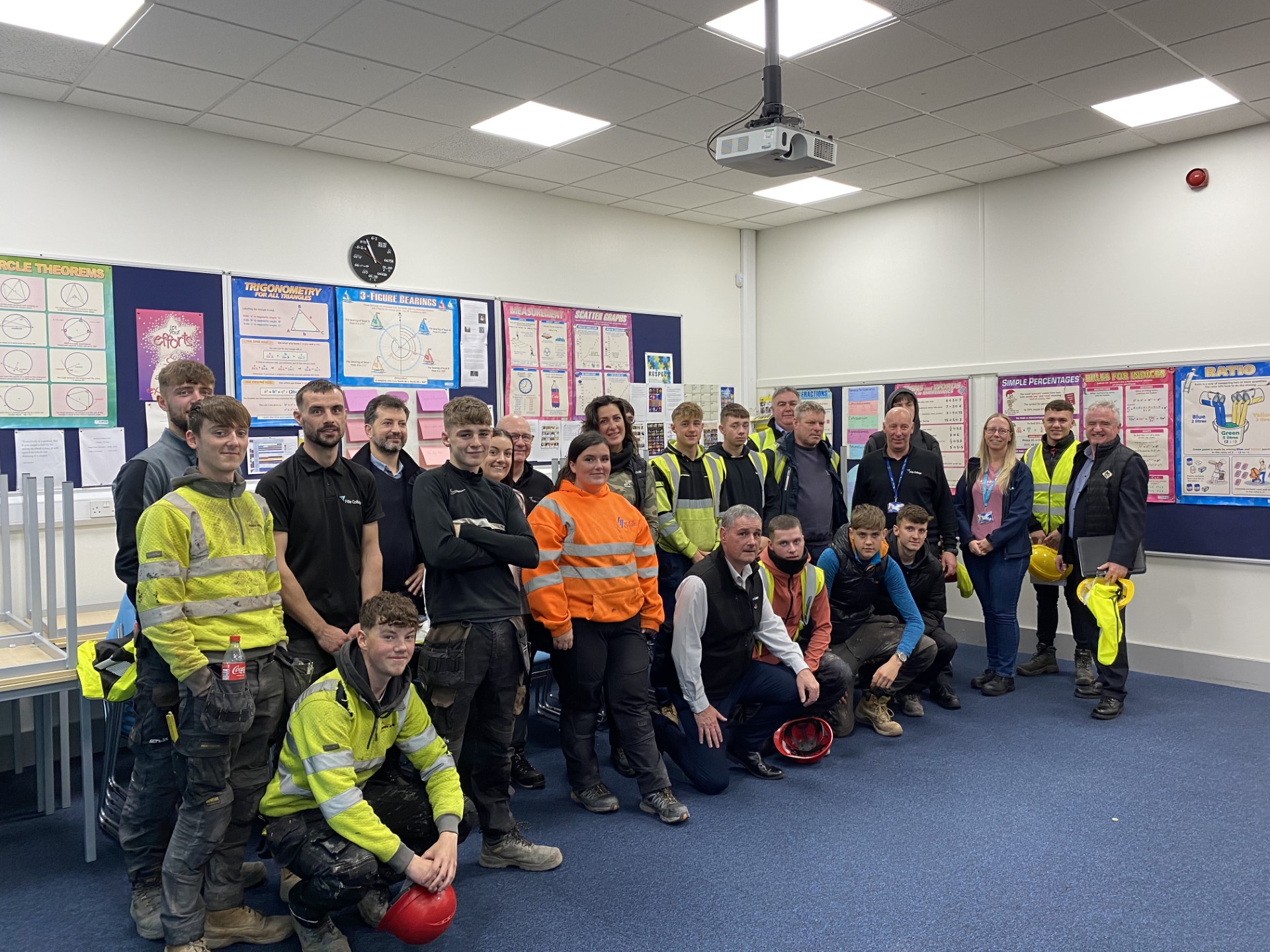 Roofing students given unique insight into Kirkcaldy Campus upgrade works