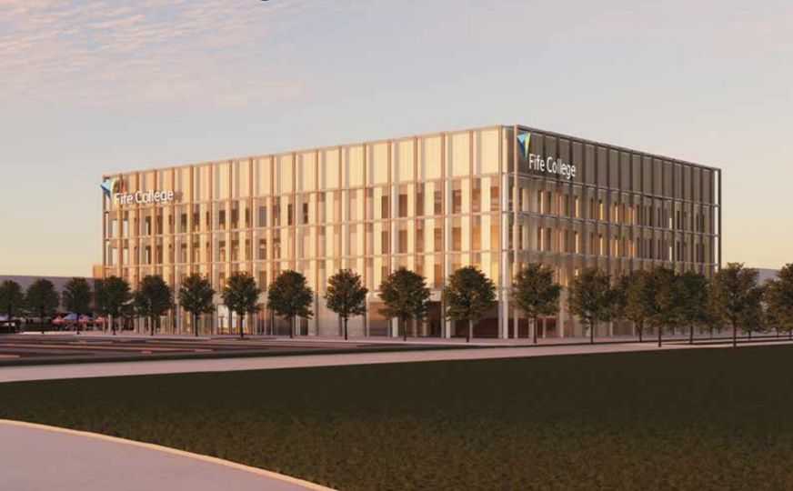 artist impression of new dunfermline campus