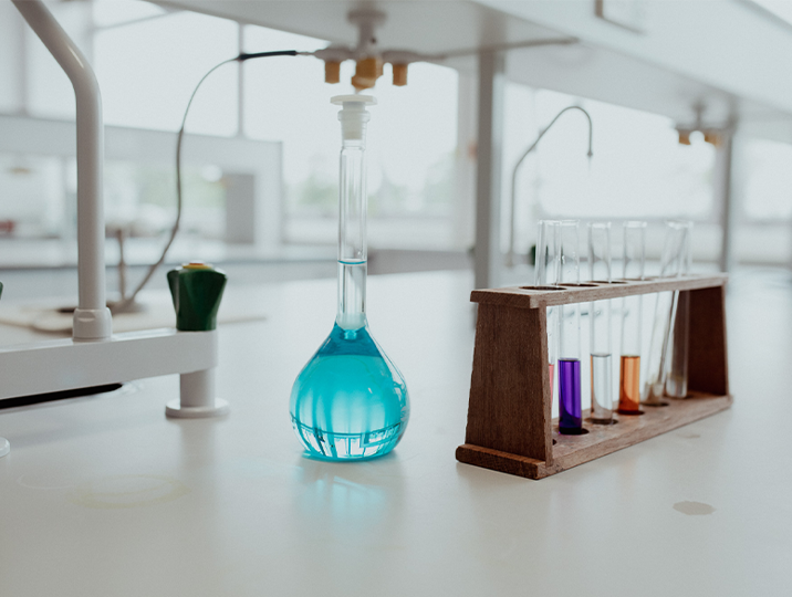 test tubes with chemicals in them
