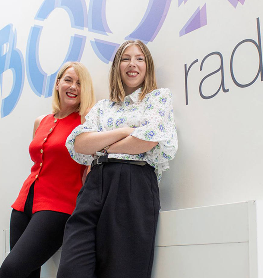 Sharrell Carroll and Naomi Wadsworth are pictured at Fife College's Glenrothes Campus. Credit: Jazmyn Gallacher.